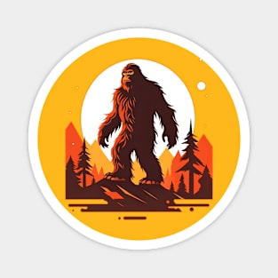 Sasquatch Moon Magnet